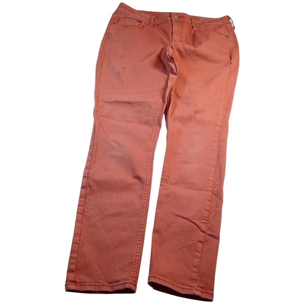 Old Navy Rockstar Girls Super Skinny Salmon Colored Jeans - Size 12